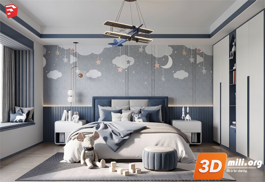 Children Room Scenes Skp FIles 